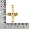Brass Micro Pave Cubic Zirconia Pendants KK-Q066-39G-3