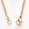 201 Stainless Steel Puppy Pendant Necklaces NJEW-T009-JN046-2-40-3