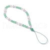 Natural & Dyed Malaysia Jade Mobile Straps HJEW-JM03426-01-4