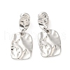 Tarnish Resistant 304 Stainless Steel Dangle Stud Earrings EJEW-G364-26P-1