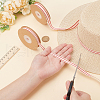 WADORN 2 Rolls 2 Styles Cotton Striped Ribbons OCOR-WR0001-56A-3