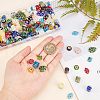 Olycraft 5 Strands 5 Style Rectangle Handmade Millefiori Glass Beads Strands LK-OC0001-10-3