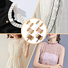 Fingerinspire 18M 6 Colors  Polyester Pleated Elastic Lace Trim OCOR-FG0002-22-6
