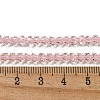Electroplate Glass Beads Strands GLAA-Q105-02R-2