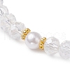 2Pcs 2 Styles Glass Beads Stretch Bracelets for Women BJEW-JB11866-5