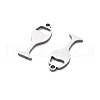 201 Stainless Steel Charms STAS-V001-15-2