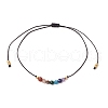 Chakra Adjustable Braided Nylon Thread Bracelets for Men Women BJEW-JB11652-01-2