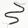 Grade AA Natural Golden Sheen Obsidian Round Beads Strands G-L275-01-6mm-2