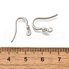 304 Stainless Steel Rhinestone Earring Hooks STAS-D310-01P-03-3