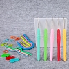 DIY Knitting Kits Storage Bag for Beginners Include Crochet Hooks PW-WG86539-01-2