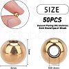  Ion Plating(IP) 304 Stainless Steel Round Spacer Beads STAS-NB0001-46G-4
