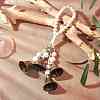 Iron Bell & Tibetan Style Alloy Pendant Decorations HJEW-JM003371-04-1