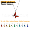 FIBLOOM 4Pcs 4 Style Mood Necklaces Set NJEW-FI0001-33-3