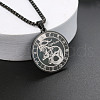 201 Stainless Steel Pendant Necklaces with Alloy Box Chain WGA45A6-22-1