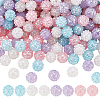 Opaque Acrylic Beads SACR-WH0001-34-1