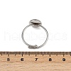 304 Stainless Steel Cuff Ring Components STAS-D372-03P-02-3