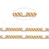Ion Plating(IP) 304 Stainless Steel Enamel Curb Chains CHS-P013-01G-11-2
