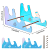 2-Tier Transparent Acrylic Keyboard Stands ODIS-WH0027-055-2