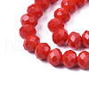 Opaque Solid Color Glass Beads Strands EGLA-A034-P10mm-D22-2