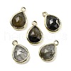 Natural Labradorite Faceted Pendants G-U019-05G-08-1