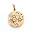304 Stainless Steel Pendants STAS-P234-15G-1