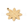 304 Stainless Steel Pendants STAS-P383-06C-G-2