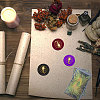 Brass Wax Seal Stamp with Handle AJEW-WH0184-1055-5