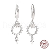 Anti-Tarnish Rhodium Plated 925 Sterling Silver Earring Hooks STER-D035-37P-3