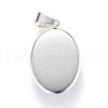 Flower Pattern Glass Pendants GLAA-R195-P-3