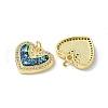 Brass Micro Pave Cubic Zirconia Pendants KK-A197-07G-2