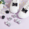 4 Pairs 4 Styles Imitation Leather Shoe Buckle Clips AJEW-FG0004-56-4