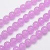 Natural & Dyed Malaysia Jade Bead Strands G-G659-10mm-A17-1