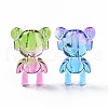 Two Tone Transparent Acrylic Beads OACR-P011-11A-2