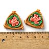 Fried Chip Doughnut Theme Opaque Resin Imitation Food Decoden Cabochons RESI-S392-02D-3