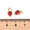 Brass Micro Pave Cubic Zirconia Charms KK-P192-08-G09-3