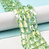AB Color Plated Transparent Glass Beads Strands EGLA-P051-06A-A12-2