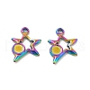 Ion Plating(IP) 304 Stainless Steel Pendants Cabochon Settings STAS-B032-21MC-2
