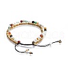 Natural Flower Amazonite Beads Multi-Strand Bracelets BJEW-JB04120-02-3