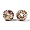 Printed Schima Wood Beads WOOD-N017-01-3