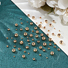 75Pcs 5 Styles Rack Plating Brass Spacer Beads KK-LP0001-07G-3