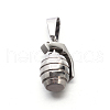 Tarnish Resistant 304 Stainless Steel 3D Grenade Mini Pendants STAS-E090-49P-2