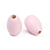 Spray Painted Wood European Beads WOOD-F017-10A-2