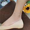 Stainless Steel Charm Anklets for Women WG18C2B-28-1
