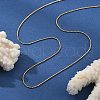 1MM 304 Stainless Steel Serpentine Chain Necklaces for Women Men NJEW-T016-11G-2