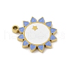 304 Stainless Steel Enamel Pendants STAS-U039-12G-2