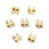 Rack Plating Brass Bead Tips KK-P274-02B-G-1