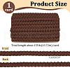 15 Yards Imitation Leather Braided Lace Ribbon WL-WH0003-02D-2