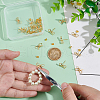 Unicraftale 20Pcs Bowknot Brass Stud Earring Findings KK-UN0002-26-5