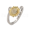 Rotatable Open Finger Rings for Women RJEW-H245-02PG-4