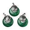 Synthetic Malachite Pendants KK-F751-M-A04-1